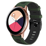20mm ツートーンシリコーンウォッチバンド、Samsung Galaxy Watch 4 Classic 42mm用、Samsung Galaxy Watch Active 2用