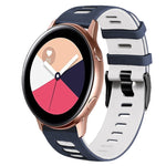 20mm ツートーンシリコーンウォッチバンド、Samsung Galaxy Watch 4 Classic 42mm用、Samsung Galaxy Watch Active 2用