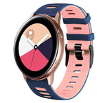 20mm ツートーンシリコーンウォッチバンド、Samsung Galaxy Watch 4 Classic 42mm用、Samsung Galaxy Watch Active 2用
