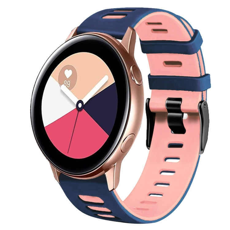 20mm ツートーンシリコーンウォッチバンド、Samsung Galaxy Watch 4 Classic 42mm用、Samsung Galaxy Watch Active 2用