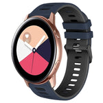 20mm ツートーンシリコーンウォッチバンド、Samsung Galaxy Watch 4 Classic 42mm用、Samsung Galaxy Watch Active 2用