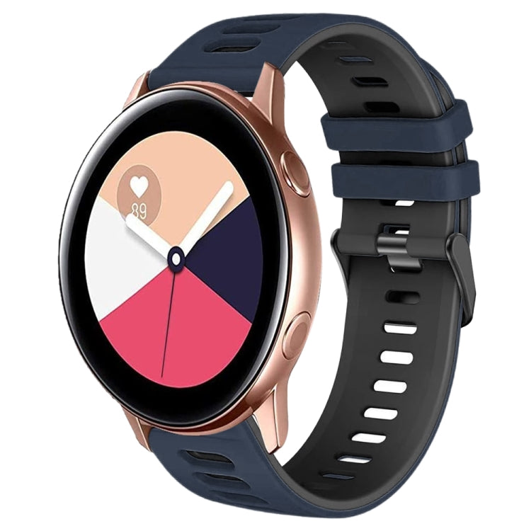 20mm ツートーンシリコーンウォッチバンド、Samsung Galaxy Watch 4 Classic 42mm用、Samsung Galaxy Watch Active 2用