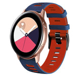 20mm ツートーンシリコーンウォッチバンド、Samsung Galaxy Watch 4 Classic 42mm用、Samsung Galaxy Watch Active 2用