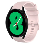 20mm チェック柄無地シリコンウォッチバンド、Samsung Galaxy Watch4 44mm用、Samsung Galaxy Watch4 Classic 46mm用、Samsung Galaxy Watch4 Classic 42mm用、Samsung Galaxy Watch Active 2用