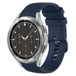 20mm チェック柄無地シリコンウォッチバンド、Samsung Galaxy Watch4 44mm用、Samsung Galaxy Watch4 Classic 46mm用、Samsung Galaxy Watch4 Classic 42mm用、Samsung Galaxy Watch Active 2用