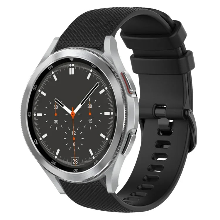 20mm チェック柄無地シリコンウォッチバンド、Samsung Galaxy Watch4 44mm用、Samsung Galaxy Watch4 Classic 46mm用、Samsung Galaxy Watch4 Classic 42mm用、Samsung Galaxy Watch Active 2用
