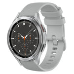 20mm チェック柄無地シリコンウォッチバンド、Samsung Galaxy Watch4 44mm用、Samsung Galaxy Watch4 Classic 46mm用、Samsung Galaxy Watch4 Classic 42mm用、Samsung Galaxy Watch Active 2用