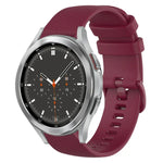 20mm チェック柄無地シリコンウォッチバンド、Samsung Galaxy Watch4 44mm用、Samsung Galaxy Watch4 Classic 46mm用、Samsung Galaxy Watch4 Classic 42mm用、Samsung Galaxy Watch Active 2用