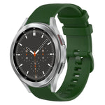 20mm チェック柄無地シリコンウォッチバンド、Samsung Galaxy Watch4 44mm用、Samsung Galaxy Watch4 Classic 46mm用、Samsung Galaxy Watch4 Classic 42mm用、Samsung Galaxy Watch Active 2用