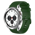 20mm チェック柄無地シリコンウォッチバンド、Samsung Galaxy Watch4 44mm用、Samsung Galaxy Watch4 Classic 46mm用、Samsung Galaxy Watch4 Classic 42mm用、Samsung Galaxy Watch Active 2用