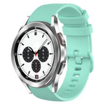 20mm チェック柄無地シリコンウォッチバンド、Samsung Galaxy Watch4 44mm用、Samsung Galaxy Watch4 Classic 46mm用、Samsung Galaxy Watch4 Classic 42mm用、Samsung Galaxy Watch Active 2用