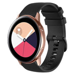 20mm チェック柄無地シリコンウォッチバンド、Samsung Galaxy Watch4 44mm用、Samsung Galaxy Watch4 Classic 46mm用、Samsung Galaxy Watch4 Classic 42mm用、Samsung Galaxy Watch Active 2用