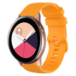 20mm チェック柄無地シリコンウォッチバンド、Samsung Galaxy Watch4 44mm用、Samsung Galaxy Watch4 Classic 46mm用、Samsung Galaxy Watch4 Classic 42mm用、Samsung Galaxy Watch Active 2用