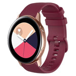 20mm チェック柄無地シリコンウォッチバンド、Samsung Galaxy Watch4 44mm用、Samsung Galaxy Watch4 Classic 46mm用、Samsung Galaxy Watch4 Classic 42mm用、Samsung Galaxy Watch Active 2用