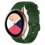 20mm チェック柄無地シリコンウォッチバンド、Samsung Galaxy Watch4 44mm用、Samsung Galaxy Watch4 Classic 46mm用、Samsung Galaxy Watch4 Classic 42mm用、Samsung Galaxy Watch Active 2用