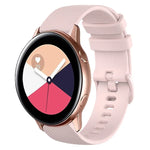 20mm チェック柄無地シリコンウォッチバンド、Samsung Galaxy Watch4 44mm用、Samsung Galaxy Watch4 Classic 46mm用、Samsung Galaxy Watch4 Classic 42mm用、Samsung Galaxy Watch Active 2用