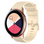 20mm チェック柄無地シリコンウォッチバンド、Samsung Galaxy Watch4 44mm用、Samsung Galaxy Watch4 Classic 46mm用、Samsung Galaxy Watch4 Classic 42mm用、Samsung Galaxy Watch Active 2用