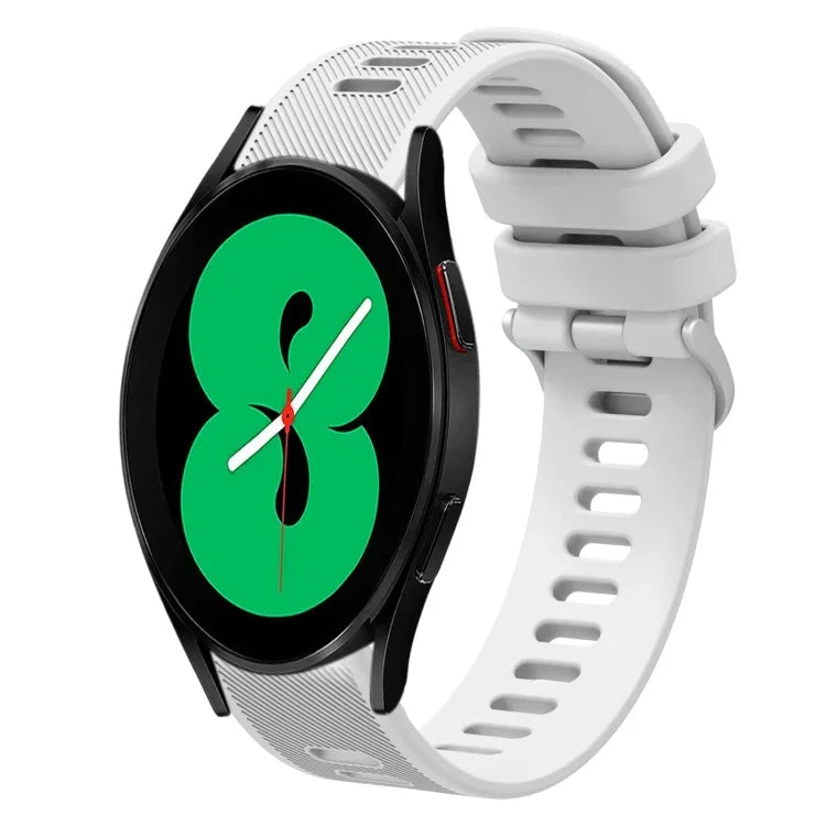 20mm ツイル無地シリコンウォッチバンド、Samsung Galaxy Watch4 44mm用、Samsung Galaxy Watch4 Classic 46mm用、Samsung Galaxy Watch4 Classic 42mm用、Samsung Galaxy Watch Active 2用