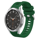 20mm Twill Solid Color Silicone Watch Band, For Samsung Galaxy Watch4 44mm, For Samsung Galaxy Watch4 Classic 46mm, For Samsung Galaxy Watch4 Classic 42mm, For Samsung Galaxy Watch Active 2