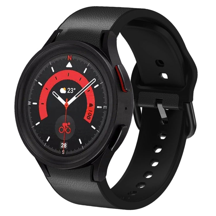 20mm シリコーン接着レザーウォッチバンド、Samsung Galaxy Watch 5 40mm用、Samsung Galaxy Watch 5 44mm用、Samsung Galaxy Watch 5 Pro 45mm用、Samsung Galaxy Watch 4 40mm用、Samsung Galaxy Watch 4 44mm用