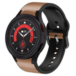 20mm シリコーン接着レザーウォッチバンド、Samsung Galaxy Watch 5 40mm用、Samsung Galaxy Watch 5 44mm用、Samsung Galaxy Watch 5 Pro 45mm用、Samsung Galaxy Watch 4 40mm用、Samsung Galaxy Watch 4 44mm用