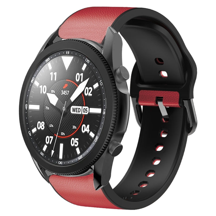 20mm シリコーン接着レザーウォッチバンド、Samsung Galaxy Watch 5 40mm用、Samsung Galaxy Watch 5 44mm用、Samsung Galaxy Watch 5 Pro 45mm用、Samsung Galaxy Watch 4 40mm用、Samsung Galaxy Watch 4 44mm用