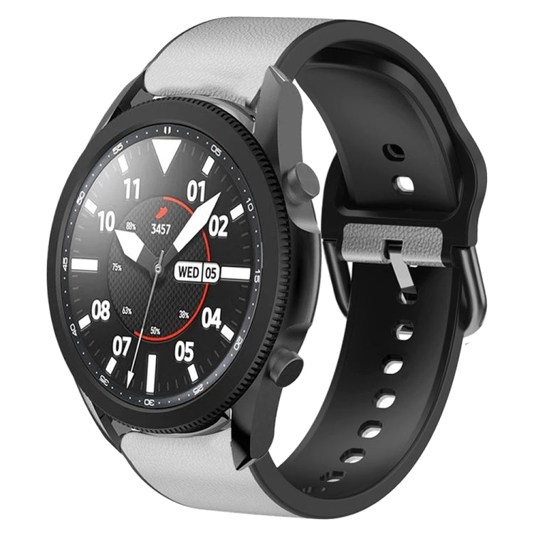20mm シリコーン接着レザーウォッチバンド、Samsung Galaxy Watch 5 40mm用、Samsung Galaxy Watch 5 44mm用、Samsung Galaxy Watch 5 Pro 45mm用、Samsung Galaxy Watch 4 40mm用、Samsung Galaxy Watch 4 44mm用