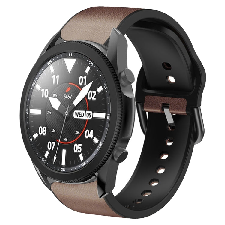 20mm シリコーン接着レザーウォッチバンド、Samsung Galaxy Watch 5 40mm用、Samsung Galaxy Watch 5 44mm用、Samsung Galaxy Watch 5 Pro 45mm用、Samsung Galaxy Watch 4 40mm用、Samsung Galaxy Watch 4 44mm用