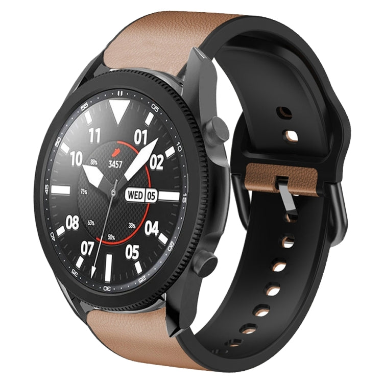 20mm シリコーン接着レザーウォッチバンド、Samsung Galaxy Watch 5 40mm用、Samsung Galaxy Watch 5 44mm用、Samsung Galaxy Watch 5 Pro 45mm用、Samsung Galaxy Watch 4 40mm用、Samsung Galaxy Watch 4 44mm用