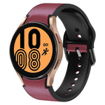 20mm シリコーン接着レザーウォッチバンド、Samsung Galaxy Watch 5 40mm用、Samsung Galaxy Watch 5 44mm用、Samsung Galaxy Watch 5 Pro 45mm用、Samsung Galaxy Watch 4 40mm用、Samsung Galaxy Watch 4 44mm用