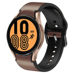 20mm シリコーン接着レザーウォッチバンド、Samsung Galaxy Watch 5 40mm用、Samsung Galaxy Watch 5 44mm用、Samsung Galaxy Watch 5 Pro 45mm用、Samsung Galaxy Watch 4 40mm用、Samsung Galaxy Watch 4 44mm用