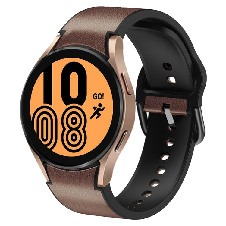 20mm シリコーン接着レザーウォッチバンド、Samsung Galaxy Watch 5 40mm用、Samsung Galaxy Watch 5 44mm用、Samsung Galaxy Watch 5 Pro 45mm用、Samsung Galaxy Watch 4 40mm用、Samsung Galaxy Watch 4 44mm用