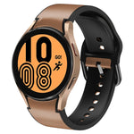20mm シリコーン接着レザーウォッチバンド、Samsung Galaxy Watch 5 40mm用、Samsung Galaxy Watch 5 44mm用、Samsung Galaxy Watch 5 Pro 45mm用、Samsung Galaxy Watch 4 40mm用、Samsung Galaxy Watch 4 44mm用