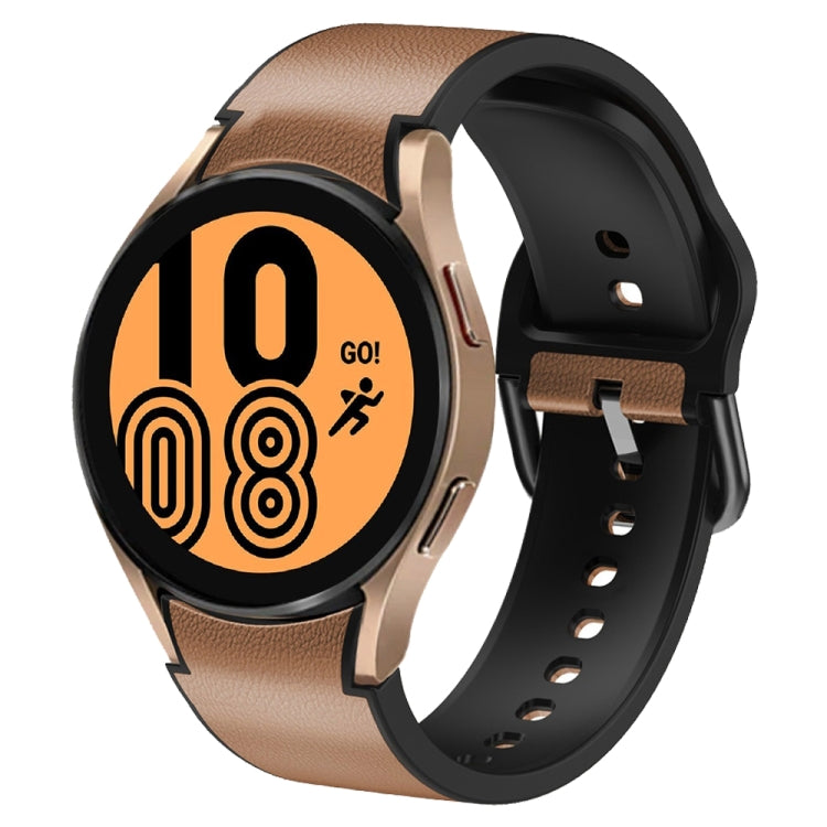 20mm シリコーン接着レザーウォッチバンド、Samsung Galaxy Watch 5 40mm用、Samsung Galaxy Watch 5 44mm用、Samsung Galaxy Watch 5 Pro 45mm用、Samsung Galaxy Watch 4 40mm用、Samsung Galaxy Watch 4 44mm用