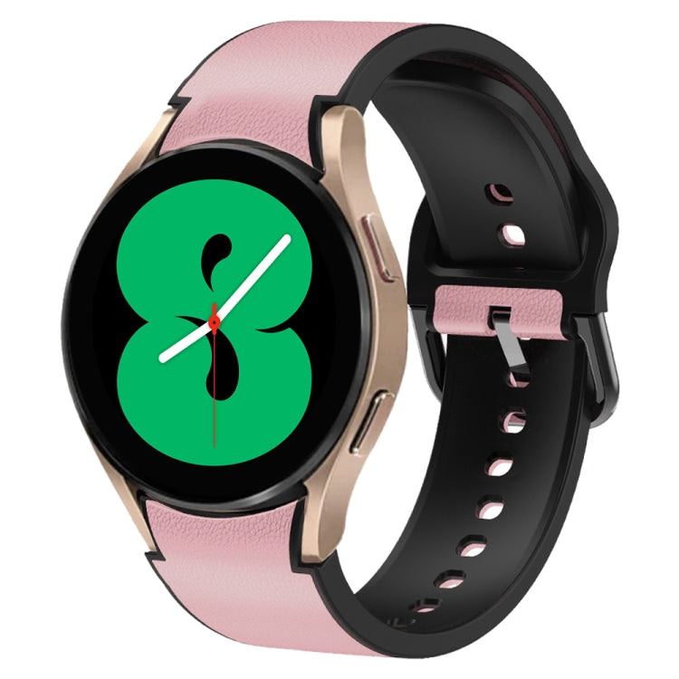 20mm シリコーン接着レザーウォッチバンド、Samsung Galaxy Watch 5 40mm用、Samsung Galaxy Watch 5 44mm用、Samsung Galaxy Watch 5 Pro 45mm用、Samsung Galaxy Watch 4 40mm用、Samsung Galaxy Watch 4 44mm用
