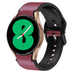 20mm シリコーン接着レザーウォッチバンド、Samsung Galaxy Watch 5 40mm用、Samsung Galaxy Watch 5 44mm用、Samsung Galaxy Watch 5 Pro 45mm用、Samsung Galaxy Watch 4 40mm用、Samsung Galaxy Watch 4 44mm用