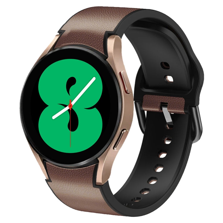 20mm シリコーン接着レザーウォッチバンド、Samsung Galaxy Watch 5 40mm用、Samsung Galaxy Watch 5 44mm用、Samsung Galaxy Watch 5 Pro 45mm用、Samsung Galaxy Watch 4 40mm用、Samsung Galaxy Watch 4 44mm用