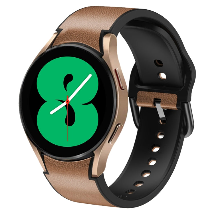 20mm シリコーン接着レザーウォッチバンド、Samsung Galaxy Watch 5 40mm用、Samsung Galaxy Watch 5 44mm用、Samsung Galaxy Watch 5 Pro 45mm用、Samsung Galaxy Watch 4 40mm用、Samsung Galaxy Watch 4 44mm用