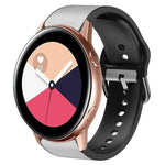 20mm シリコン接着レザーウォッチバンド、Samsung Galaxy Watch 4 Classic 46mm用、Samsung Galaxy Watch 4 Classic 42mm用、Samsung Galaxy Watch Active 2用
