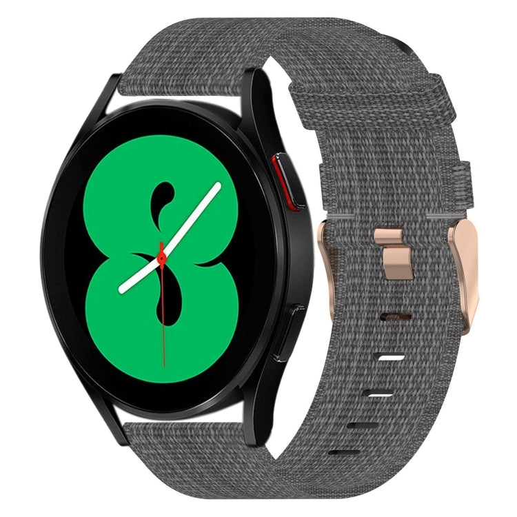 20mm Nylon Woven Watch Band, For Samsung Galaxy Watch5 40mm, For Samsung Galaxy Watch5 44mm, For Samsung Galaxy Watch5 Pro 45mm, For Samsung Galaxy Watch4 40mm, For Samsung Galaxy Watch4 44mm, For Samsung Galaxy Watch4 Classic 46mm