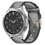 20mm Nylon Woven Watch Band, For Samsung Galaxy Watch5 40mm, For Samsung Galaxy Watch5 44mm, For Samsung Galaxy Watch5 Pro 45mm, For Samsung Galaxy Watch4 40mm, For Samsung Galaxy Watch4 44mm, For Samsung Galaxy Watch4 Classic 46mm