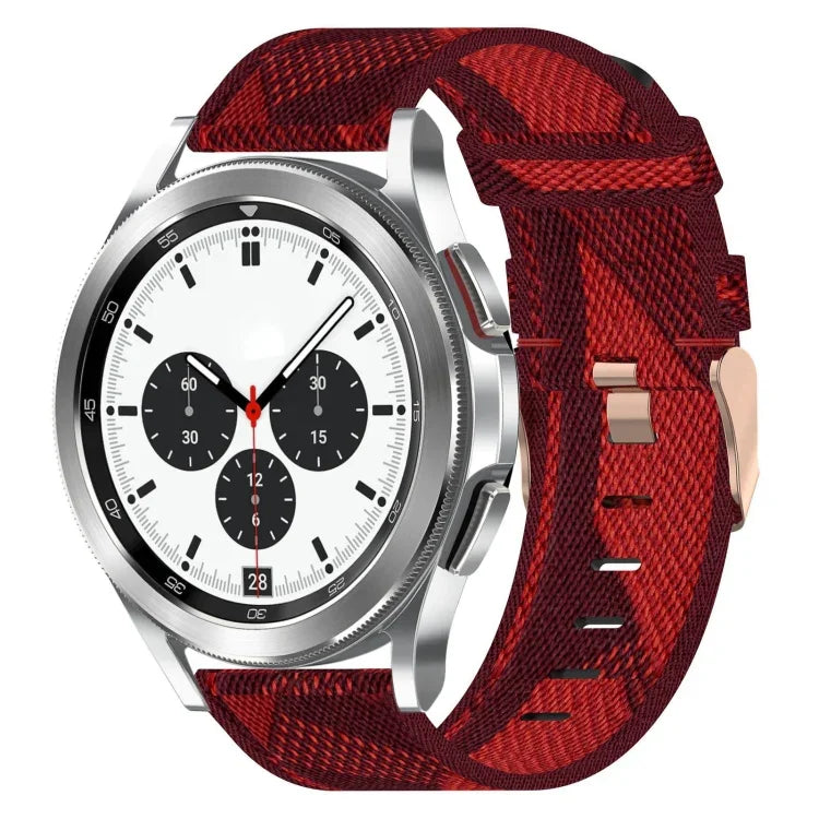 20mm ナイロン織りウォッチバンド、Samsung Galaxy Watch4 Classic 42mm用、Samsung Galaxy Watch Active 2用