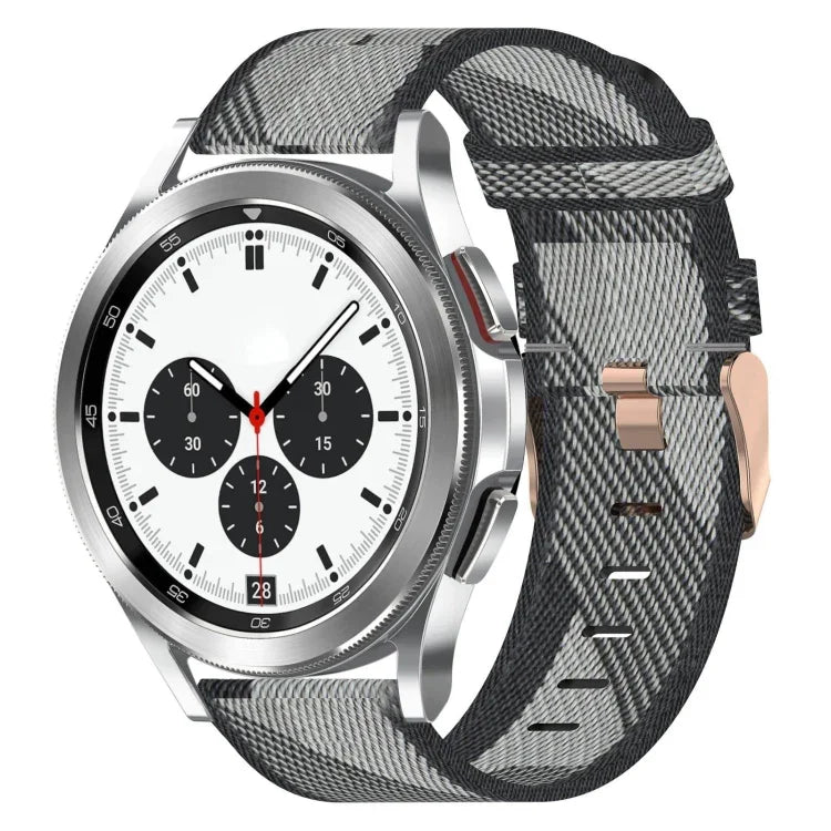 20mm ナイロン織りウォッチバンド、Samsung Galaxy Watch4 Classic 42mm用、Samsung Galaxy Watch Active 2用