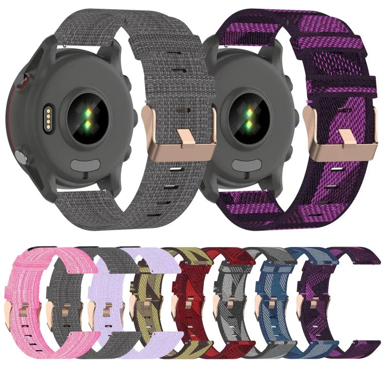 20mm ナイロン織りウォッチバンド、Samsung Galaxy Watch4 Classic 42mm用、Samsung Galaxy Watch Active 2用