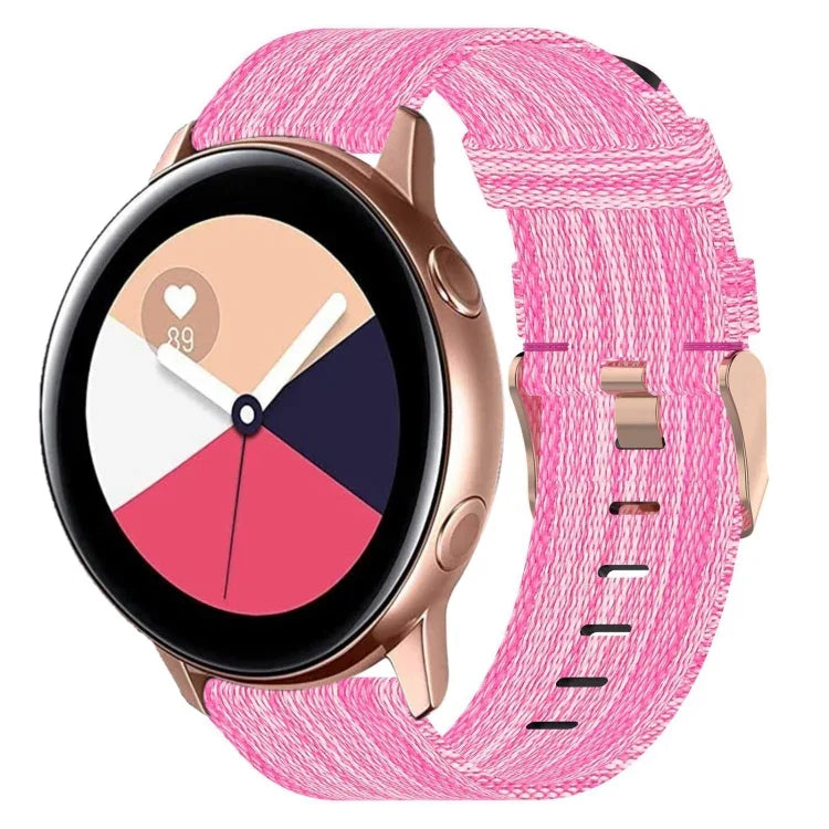 20mm ナイロン織りウォッチバンド、Samsung Galaxy Watch4 Classic 42mm用、Samsung Galaxy Watch Active 2用