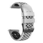 22mm ツートンカラー 通気性シリコンウォッチバンド、Samsung Galaxy Watch3 45mm 用、Samsung Galaxy Watch 46mm 用、Samsung Gear S3 Classic 用、Samsung Gear S3 Frontier 用