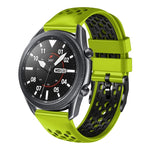 22mm ツートンカラー 通気性シリコンウォッチバンド、Samsung Galaxy Watch3 45mm 用、Samsung Galaxy Watch 46mm 用、Samsung Gear S3 Classic 用、Samsung Gear S3 Frontier 用