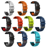 22mm ツートンカラー 通気性シリコンウォッチバンド、Samsung Galaxy Watch3 45mm 用、Samsung Galaxy Watch 46mm 用、Samsung Gear S3 Classic 用、Samsung Gear S3 Frontier 用