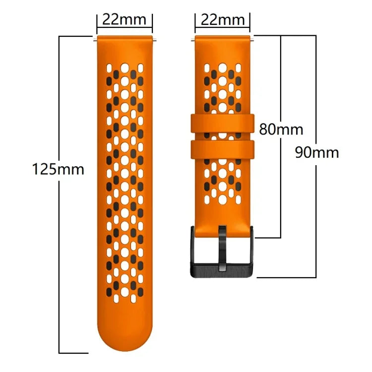 22mm ツートンカラー 通気性シリコンウォッチバンド、Samsung Galaxy Watch3 45mm 用、Samsung Galaxy Watch 46mm 用、Samsung Gear S3 Classic 用、Samsung Gear S3 Frontier 用