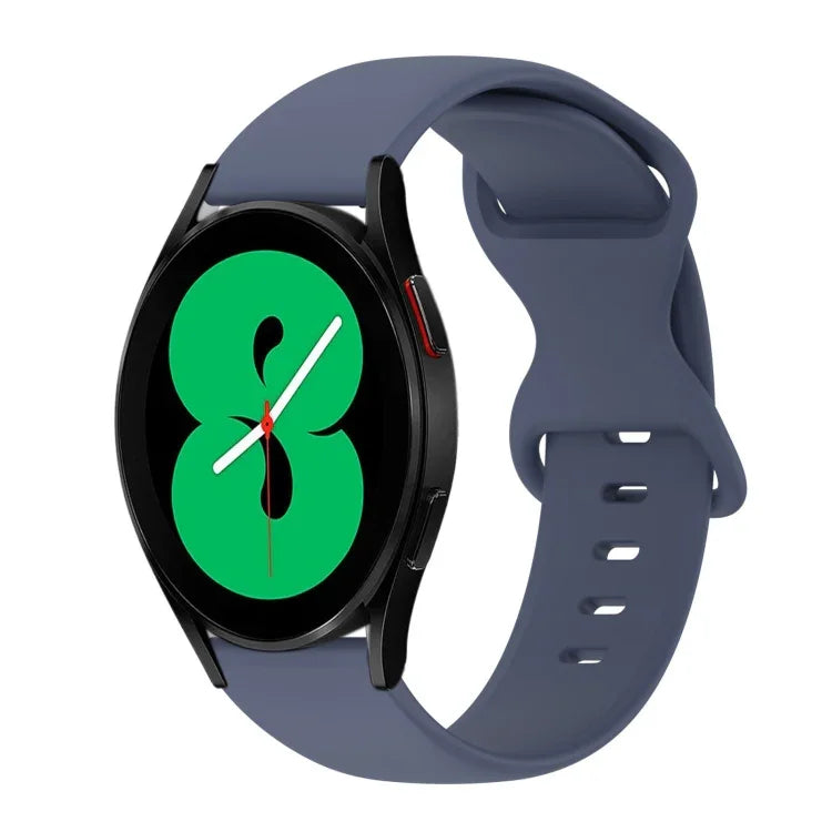 20mm バタフライバックル 単色シリコンウォッチバンド、Samsung Galaxy Watch 4 44mm用、Samsung Galaxy Watch 4 Classic 46mm用、Samsung Galaxy Watch 4 Classic 42mm用、Samsung Galaxy Watch Active 2用